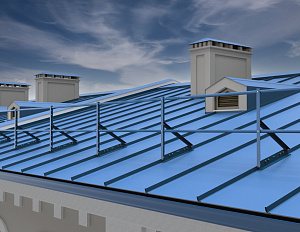 Ограждение кровли ROLLED Оптимальное на Фальцевую кровлю H=600мм L=3000мм