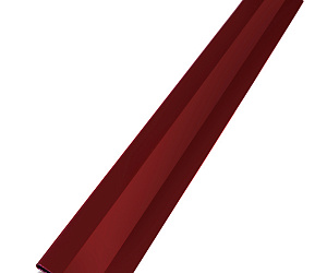 Планка начальная, длина 2 м, Полимерное покрытие, RAL 3005 (Винно-красный)