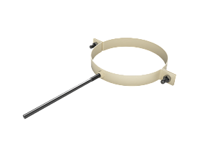 Крепление водосточных труб усиленное, шпилька, диаметр 120 мм, RAL 1015 (Светлая слоновая кость)
