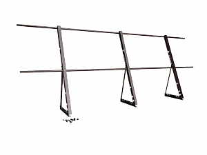 Ограждение кровли H=1200мм L=3000мм Zn RAL 8017