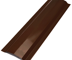 Конек для сэндвич-панелей, длина 2.5 м, Полимерное покрытие, RAL 8017 (Шоколадно-коричневый)