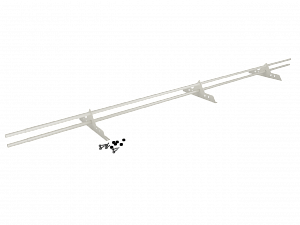 Снегозадержатель Трубчатый 25х2.0мм L=3000мм (3 Опоры) Zn RAL 9002
