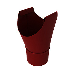 Воронка сливная, диаметр 120/100 мм, RAL 3005 (Винно-красный)