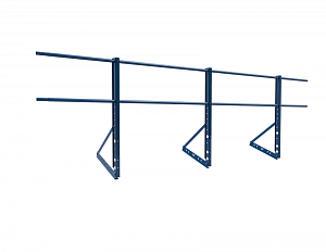 Ограждение кровли ROLLED Оптимальное Универсальное H=900мм L=3000мм с 2-я трубами