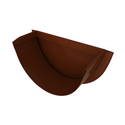 Заглушка желоба, диаметр 220 мм, Порошковое покрытие, RAL 8017 (Шоколадно-коричневый)