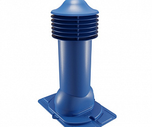 Труба вентиляционная с универсальным проходным элементом неутепленная d=110-550 Viotto сигнально-синий (RAL 5005)