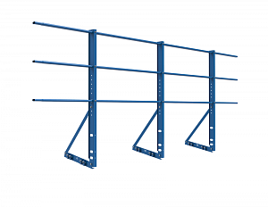 Ограждение кровли на фальц "РОЛЛЕД+" ХК H=1200 L=3000мм с 1-ой доп. трубой (труба 40х20)