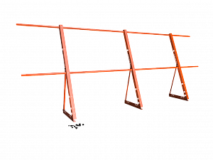 Ограждение кровли H=1200мм L=3000мм Эконом RAL 3003