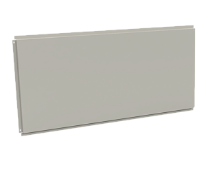 Фасадная кассета 1160х530 открытого типа, толщина 1,2 мм, RAL 9002 (Серо-белый)
