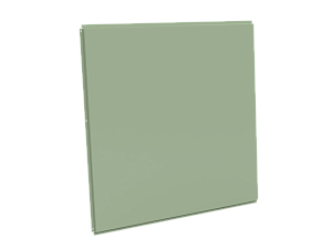 Фасадная кассета 1160х1160 открытого типа, толщина 1,2 мм, RAL 6019 (Бело-зеленый)