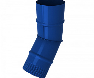 Колено водостока, диаметр 106 мм, Порошковое покрытие, RAL 5005 (Сигнальный синий)