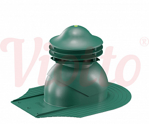 Универсальный выход вентиляции для мягкой кровли при монтаже Viotto зеленый (RAL 6005)