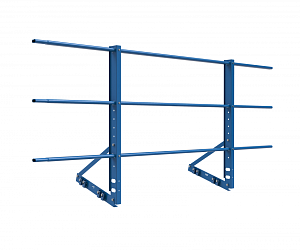 Ограждение кровли на фальц "РОЛЛЕД+" ОЦ H=900 L=2000мм с 1-ой доп. трубой (труба 40х20)