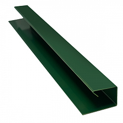Планка завершающая, длина 1.25 м, Порошковое покрытие, RAL 6005 (Зеленый мох)