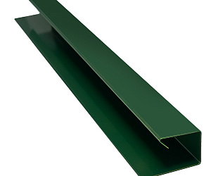 Планка завершающая, длина 1.25 м, Порошковое покрытие, RAL 6005 (Зеленый мох)
