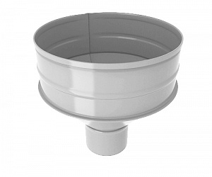 Водосборная воронка, диаметр 100 мм, RAL 9002 (Серо-белый) 