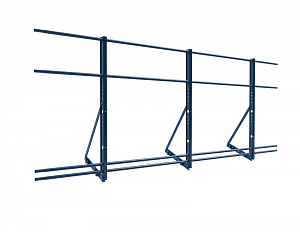 Ограждение ROLLED на Фальцевую кровлю Эконом H=1200мм L=3000мм со снегозадержанием