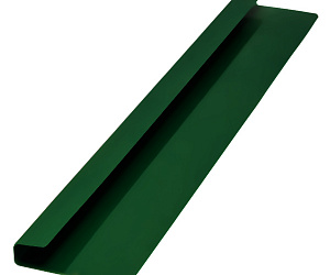 Джи-профиль, длина 3 м, Полимерное покрытие, RAL 6005 (Зеленый мох)