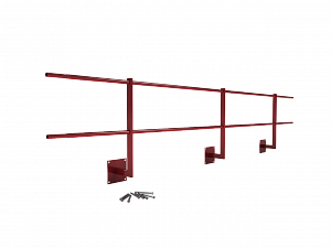 Ограждение кровли парапетное H=600мм L=3000мм RAL 3003 (Тип 2)