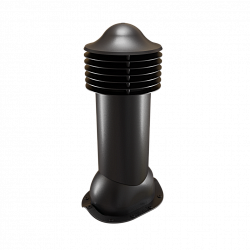 Труба вентиляционная для металлочерепицы утепленная d=110-550 Viotto черный (RAL 9005)