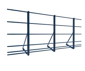 Ограждение ROLLED на Фальцевую кровлю Эконом H=1200мм L=3000мм со снегозадержанием с 2-я доп. трубами