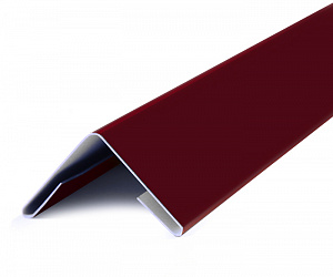 Угол внешний металлический, 2.5м, Полимерное покрытие, RAL 3005 (Винно-красный)