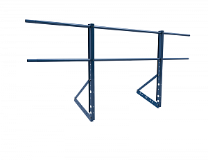 Ограждение кровли ROLLED ZN Универсальное H=900мм L=2000мм с 2-я трубами