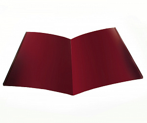 Планка Ендовы нижняя, длина 2.5 м, Полимерное покрытие, RAL 3005 (Винно-красный)