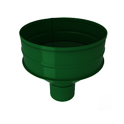 Водосборная воронка, диаметр 130 мм, RAL 6005 (Зеленый мох)
