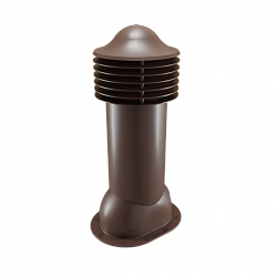 Труба вентиляционная для готовой мягкой и фальцевой кровли утепленная d=125-650 Viotto коричневый (RAL 8017)