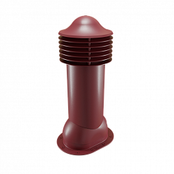 Труба вентиляционная для готовой мягкой и фальцевой кровли утепленная d=150-650 Viotto красный (RAL 3005)