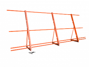 Ограждение кровли со снегозадержанием H=1200мм L=3000мм Zn RAL 3003
