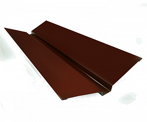 Ендова верхняя, длина 2.5 м, Порошковое покрытие, RAL 8017 (Шоколадно-коричневый)
