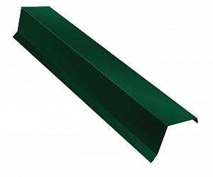 Планка ветровая, длина 1.25 м, Полимерное покрытие, RAL 6005 (Зеленый мох)