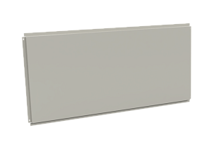 Фасадная кассета 1160х530 открытого типа, толщина 0,7 мм, RAL 9002 (Серо-белый)