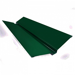Ендова верхняя, длина 3 м, Полимерное покрытие, RAL 6005 (Зеленый мох)