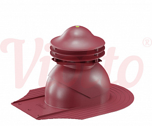 Универсальный выход вентиляции для мягкой кровли при монтаже Viotto красный (RAL 3005)