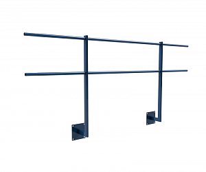 Ограждение кровли ROLLED парапетное сварное угловое H=900мм L=2000мм с 2-я трубами