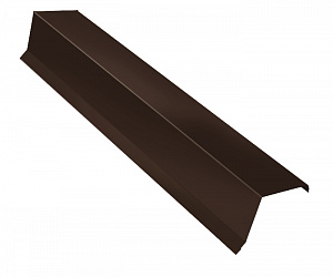 Планка ветровая, длина 1.25 м, Порошковое покрытие, RAL 8019 (Серо-коричневый)