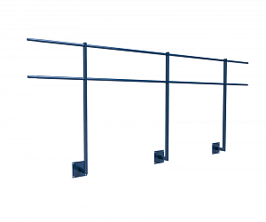 Ограждение кровли ROLLED парапетное сварное угловое H=1200мм L=3000мм