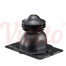 Универсальный выход вентиляции с универсальным проходным элементом Viotto черный (RAL 9005)