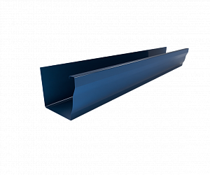 Желоб водосточный прямоугольный, длина 2.5 м., RAL 5005 (Сигнальный синий)