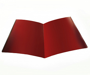 Планка Ендовы нижняя, длина 1.25 м, Порошковое покрытие, RAL 3011 (Коричнево-красный) 