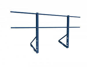 Ограждение ROLLED на Фальцевую кровлю Эконом H=900мм L=2000мм с 2-я трубами
