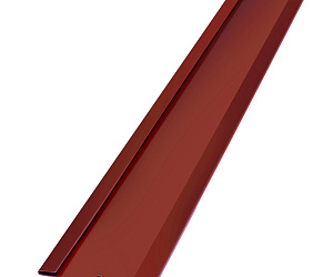 Планка стыковочная, 2.5м, Порошковое покрытие, RAL 3011 (Коричнево-красный) 