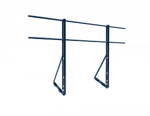 Ограждение ROLLED на Фальцевую кровлю Эконом H=1200мм L=2000мм с 2-я трубами