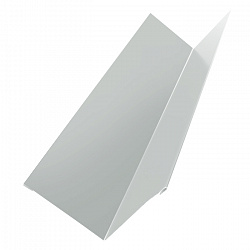 Угол внутренний металлический, длина 1.25 м, Порошковое покрытие, RAL 9010 (Белый)