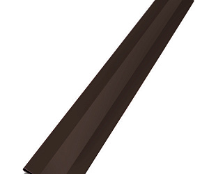 Планка начальная, длина 1.25 м, Порошковое покрытие, RAL 8019 (Серо-коричневый)