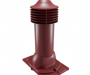 Труба вентиляционная с универсальным проходным элементом утепленная d=125-650 Viotto красный (RAL 3005)