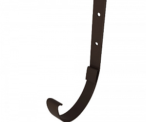 Кронштейн желоба, диаметр 180 мм, Порошковое покрытие, 350 мм, RAL 8019 (Серо-коричневый)
